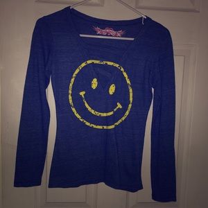 Long sleeve emoji shirt